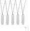VNOX Pack of 2/3/4/5/10/16 -Unisex Customize Memorial Keepsake Stainless Steel Cylinder Cremation Necklace...