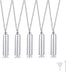 VNOX Pack of 2/3/4/5/10/16 -Unisex Customize Memorial Keepsake Stainless Steel Cylinder Cremation Necklace...