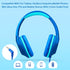 POWMEE P20 Kids Headphones for School, Kids/Teens/Boys/Girls with Safe 94dB Volume Limited, 3.5mm Jack Wired Cord Over-Ear for Fire Tablets/Travel...