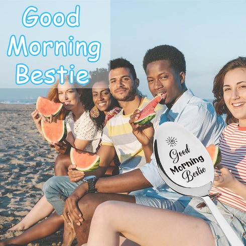 Bestie Gifts Friendship Spoons Gifts for Best Friend Bday Gifts for Women Men Engraved Tea Spoon for Friends Birthday Christmas Gifts for BFF Gift...