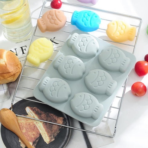 2 Pcs Fish Shaped Silicone Molds Chocolate Candy Fondant Mold Cake Resin Molds Cookie Jello Ice Cube Mold Tray Kitchen Baking Tools for Cake Decor...