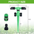Sprinklers for Yard, 360 Degree Rotating Lawn Sprinkler, Water Sprinkler for Large Area Coverage, Garden Sprinkler for Kids,Easy Installtion& Irri...