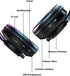 Wireless Bluetooth Headphones-Colorful Lights,Large Battery Capacity,Foldable,Bluetooth 5.0,10 m Range,Stereo Surround,Built-in Microphone,Comfort...
