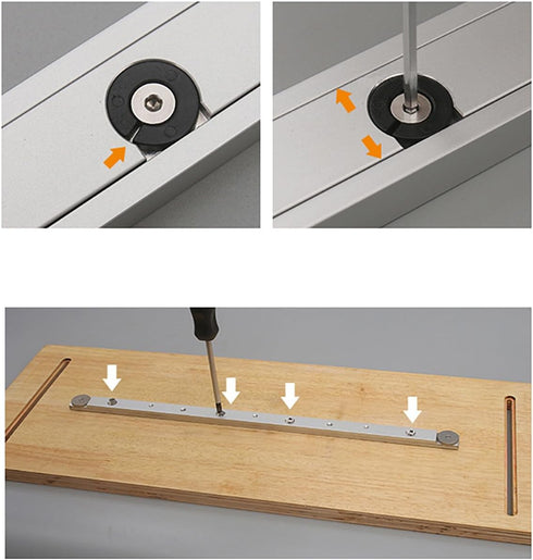 Aluminium Alloy 3/4" Miter Bar Clamping Tool Slider Table Saw Gauge Rod T-Slot Track Bar Rail for Router Tables and Woodworking,300mm-Silver...