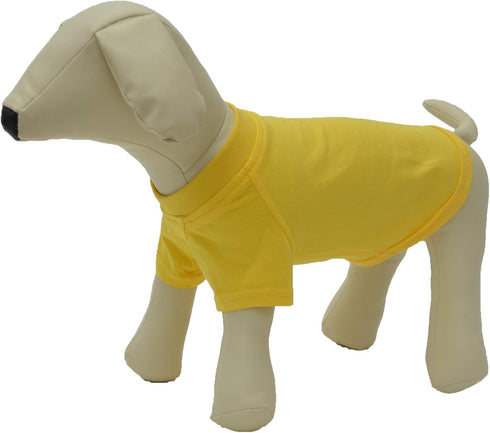 Lovelonglong Pet Clothing Dog Costumes Basic Blank T-Shirt Tee Shirts for Small Dogs Yellow S...
