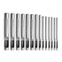 12pcs Kit Round Punch Hollow Punch Steel Chisel Leather Puncher .Cutting Tool for Belts, Metal gaskets, Leather, Canvas (1mm to 10mm)...