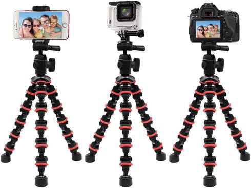 Phone Tripod, Linkcool Octopus Tripod with Wireless Remote Phone Holder Mount Use as iPhone Tripod, Cell Phone Tripod, Camera Tripod, Travel Tripo...