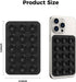 AHASTYLE Silicone Suction Phone Case Stand for iPhone 15/14/13/12 Series, Magnetic Suction Cup Phone Mount for iPhone MagSafe Phone Case, Mirror S...