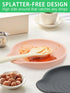 Silicone Spoon Rest for Stove Top, 2 Pcs Stove Spoon Holder, Coffee Spoon Rest for Spatula, Tongs or Spoon, Gray & Pink...