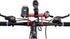 7.88” Bike Double Handlebar Extender Carbon Fiber Mount Holder for bicycle accessories Flashlight Lamp phone(red+black)...