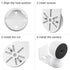 2Pack Adhesive Metal Wall Mount for Google Nest Indoor 2nd Generation Security Cam Wired, No Drilling VHB Stick On or Screw Install, Two Ways Inst...