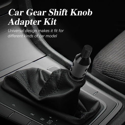 Shift Knob Adapter, Gear Shift Adapter, Aluminum Alloy M12x1.25 Automatic Shifter Adapter with Plastic Hose, Car Accessories Interior Compatible w...
