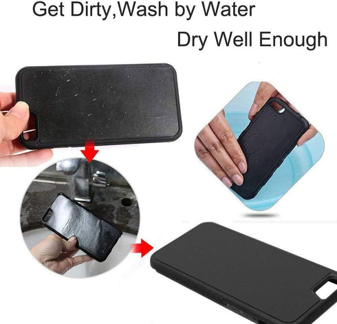Gravity Phone Case for iPhone 12 Pro Max, Anti Gravity Pluto Case That Sticks to Anything Sticky Magic Nano Suction AntiGravity Goat Case for iPho...