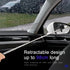 Car Rearview Mirror Wiper Telescopic Auto Mirror Squeegee Cleaner, Retractable Rear-View Mirror Wiper Snow Brush and Ice Scraper, Telescopic 98cm ...