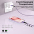 USB C Cable 3Pack 6FT, 3A/60W USB A to USB C Cable Fast Charging, Durable Nylon Braided Type C Charger Compatible with Galaxy S22 Ultra, Note 20/1...