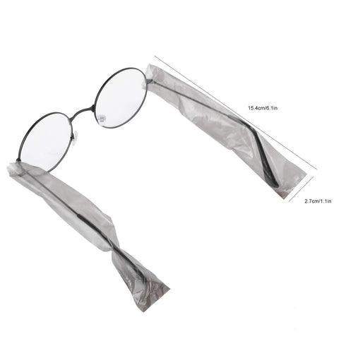 Hair Dye Glasses Leg Sleeve Case Disposable Salon Barber Glasses Protectors Hair Dye Tool for Tattoo Salon...