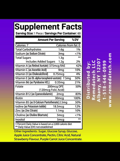 Kids Multivitamin Gummies with Essential Nutrients, Support Healthy Growth & Development, Immune Support, Brain Health, Heart Health, Bone Health,...