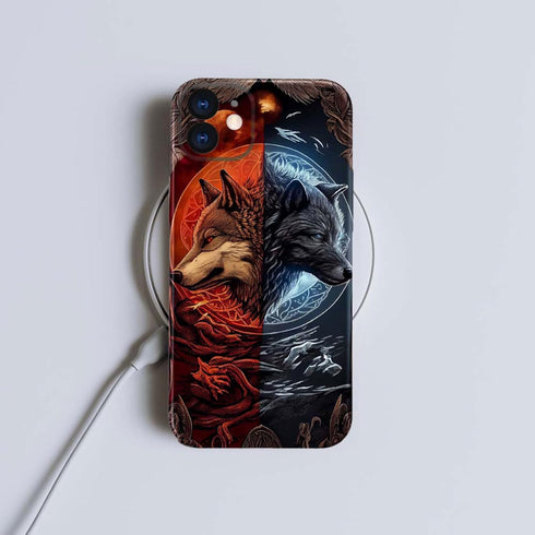 Case Compatible with iPhone 11 Case,Ancient Wolf Legend 3D Design Phone Case,Stylish Durable Shockproof Raised Bumper Corners Case for 11 6.1 inch...