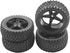 4Pack ShareGoo 12mm Hex Wheel 5 Spoke Rims High Grip Rubber Tires Front Rear Tyres with Sponge 88mm/3.46" for 1/10 RC Off-Road Buggy...
