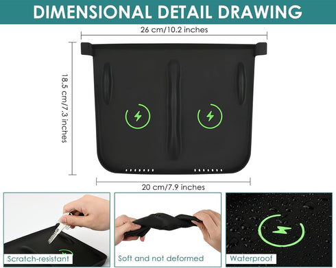 DS. DISTINCTIVE STYLE Anti-Slip Wireless Charger Mat Protector Compatible with Tesla Model 3/Y (2021-2023)......