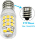 E12 LED Fridge Water Dispenser Light Bulb 2W(15W Replacement) 120V T5 Tubular Appliance Bulb for Chandeliers Home Lighting Refrigerator/Dryer Drum...