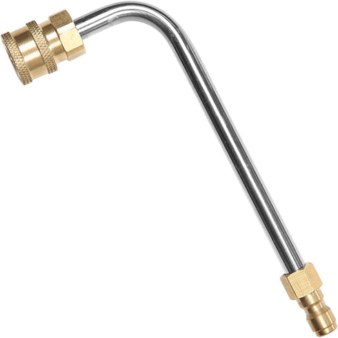 Sooprinse Washer Gutter Cleaner Attachment,Pressure Washer Gutter Rod for Lance/Wand 1/4 Inch Quick Connect,90 degrees curved rod (7 inch)...