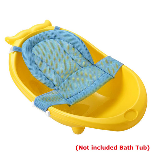 Baby Bath Tub Portable Non-slip Mesh Bathtub Newborn Infants Toddlers Spine Protection Pad Folding Bath Mat Bath Tub Seat Support Baby Sink Bath P...