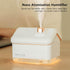 Desktop Humidifier, Snow House Humidifier 2 Speed Adjustment Portable Silent USB Plug In Gift with Night Light for Living Room (White)...