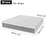 Aluminum 90mm Heat Sink 90x90x15mm/3.54“x3.54”x0.59” Square Large Heatsink Radiator Circuit Board Cooling Cooler Fin for Power DC Converter Electr...