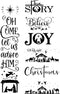 9 PCS Christmas Nativity Stencils for Painting on Wood Reusable Joy Believe Templates Merry Christmas Stencils for Porch Sign Doormat Door Hanger ...