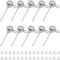 200Pcs Earring Studs for Jewelry Making, Hypoallergenic Ball Post Earring Studs Earring Findings Earring Posts with Loop with 200Pcs Silicone Clea...