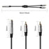 PNGKNYOCN 6.35mm to 2RCA Audio Cable, 1/4" TRS Female Stereo Jack to Dual RCA Male Plug Y Splitter Adapter Cable for Guitars?Speaker,Home Stereo S...