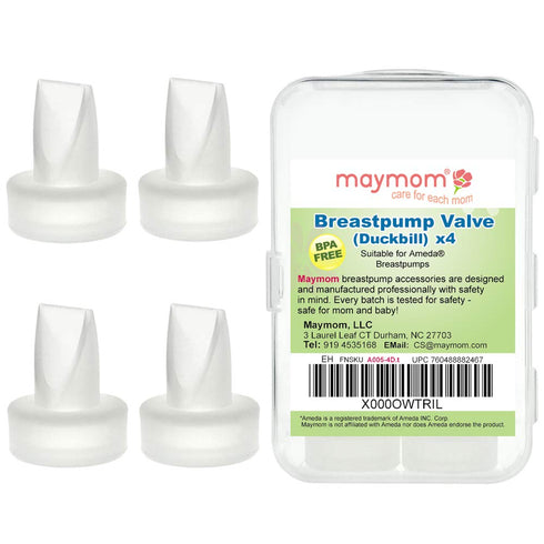 Maymom Pump Valve Compatible with Ameda Purely Yours, MYA Joy Pumps (NOT for MYA or MYA Pro); Replacement Duckbills to Replace Ameda Pump Valves; ...