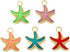 Gold Plated Enamel Starfish Charms Pendants for Jewelry Making,Five-Pointed Star Pendants,Alloy Cute DIY Jewelry Supplies for Necklace Bracelets E...