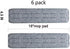 18 inch mop Pads Replacement 6 Pack mop Head Replacement Washable Microfiber Pads...