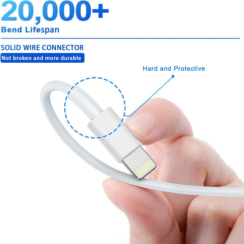 Hi-Mobiler USB iPhone Fast Chargering Cord,Data Sync Transfer for 13/12/11 Pro Max Xs X XR 8 7 6 5 5s iPad iPod More Model Cell Phone Cables...