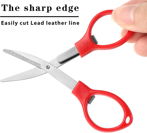 Folding Scissors, 3Pack small scissors Portable Mini Travel Trip Scissors Crafting Scissors Stainless Steel Retractable Mini Scissors for Home Off...