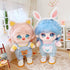 niannyyhouse 20cm Plushie Doll Clothes Bear Overalls Striped T-shirt Kpop Doll Clothing (Pink)...