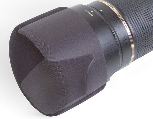 OP/Tech USA Hood Hat – Universal Lens Cap for DSLR & Digital Cameras | Neoprene Camera Lens Hood, Soft Cap for Camera Lens & Protection - XXXL (Bl...