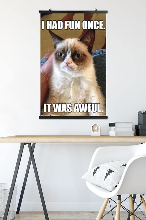 Trends International Grumpy Cat - Fun Wall Poster, 22.375" x 34", Premium Poster & Clip Bundle...