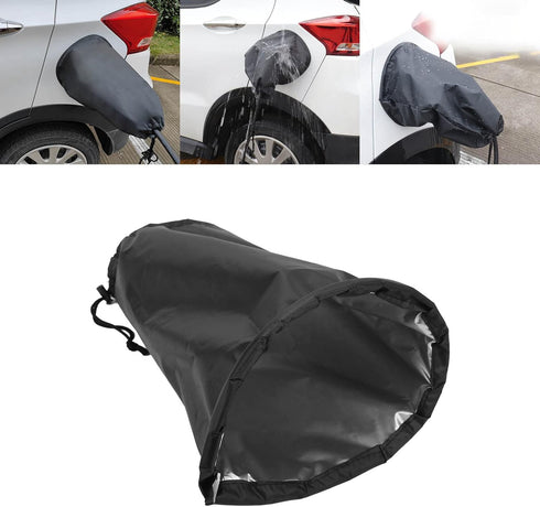 EV Port Waterproof Cover Sun Dust Protection Strong Magnetic Adsorption for Electric Car Double Sided Rain Sun Snow Protection Magnetic Adsorption...