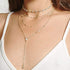 Layered Long Choker Necklace Silver Rhinestone Y Drop Necklaces Sparkly Crystal Lariat Necklace Chain for Women...