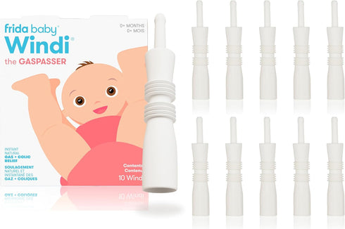 Frida Baby Windi Gas Passer, Baby Gas Relief and Colic Baby Relief, Naturally Realease Constipation, 10 Count (Pack of 2)...