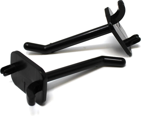 JSP Manufacturing 2" Plastic Pegboard Hooks Garage/Tools/Storage/Organization/Jewelry/Craft (25, Black)...