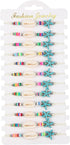 COLORFUL BLING 12Pc Adjustable Natural Sea Shell Starfish Cowries Strand Bracelets Handmade Braided Turtle Tortoise Beads Bracelet for Women Girls...