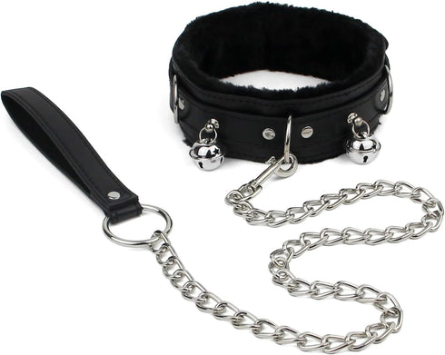 PU leather choker Necklace for women with lock Adjustable Collar size...