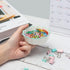 NatSumeBasics Ceramic Paper Clip Holder with Green Dinosaur Cute PaperClip Dish Cup Holders Dispenser for Home Office Desk Organizer Accessories a...