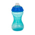 Nuby Clik-It Soft Spout No-Spill Easy Grip Sippy Cup for Boys - (3-Pack) 10 Oz - 6+ Months...