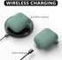 Airpods Case Cover 2&1 with Cleaner Kit,Soft Silicone Protective Cover for Apple AirPods 2nd/1st Generation Charging Case with Keychain,Shockproof...