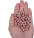 Bymitel 140Pcs Natural Crystal Beads Stone Gemstone Round Energy Healing Loose Beads with Stretch Cord for Jewelry Making Bracelets Anklets (Rhodo...